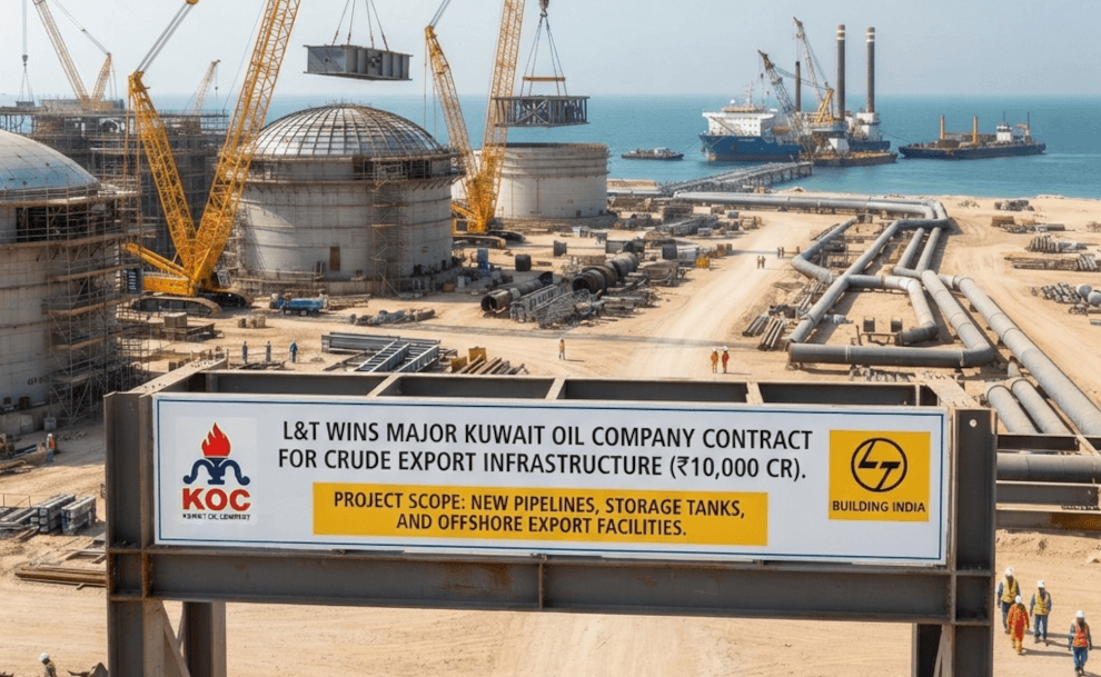 L&T Secures Massive ₹10,000 Cr Kuwait Oil Contract